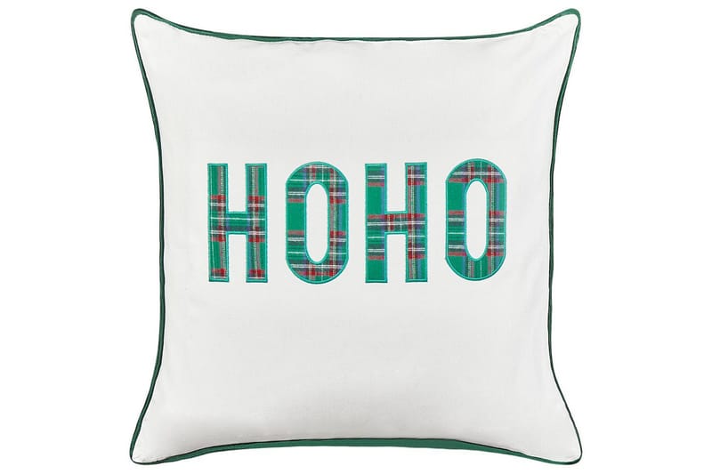 Prydnadskuddar Joycandy set om 2 Vit/Röd/Grön, Fyrkantig - Vit/Röd/Grön, Fyrkantig - Textilier & mattor - Kuddar & plädar - Utomhuskudde