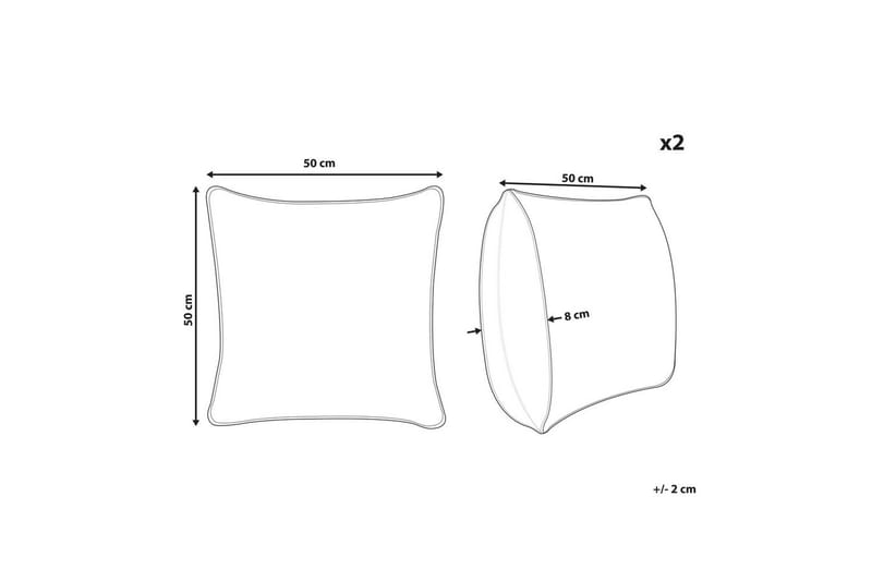 Prydnadskuddar Kanpas set om 2 - Textilier & mattor - Kuddar & plädar - Utomhuskudde