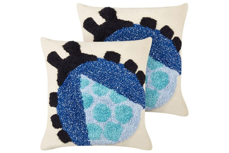 Prydnadskuddar Ladybird set om 2