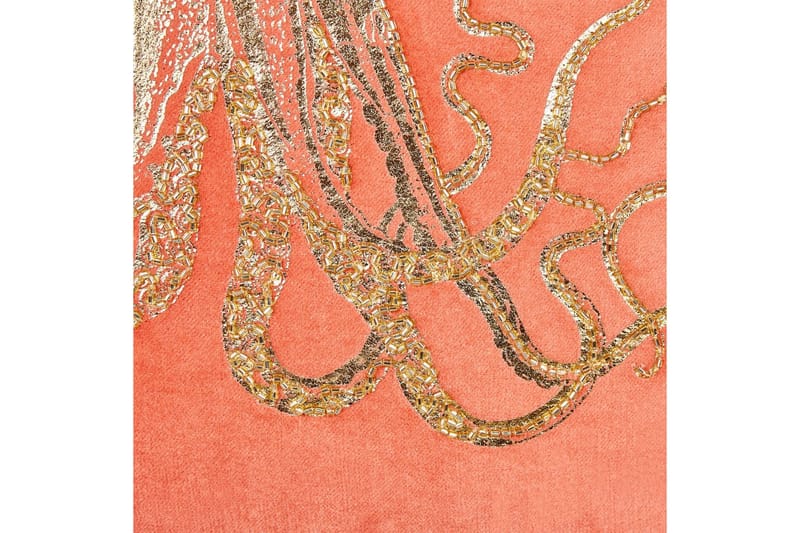 Prydnadskuddar Laminaria set om 2 Rött/guld - Rött/guld - Textilier & mattor - Kuddar & plädar - Utomhuskudde