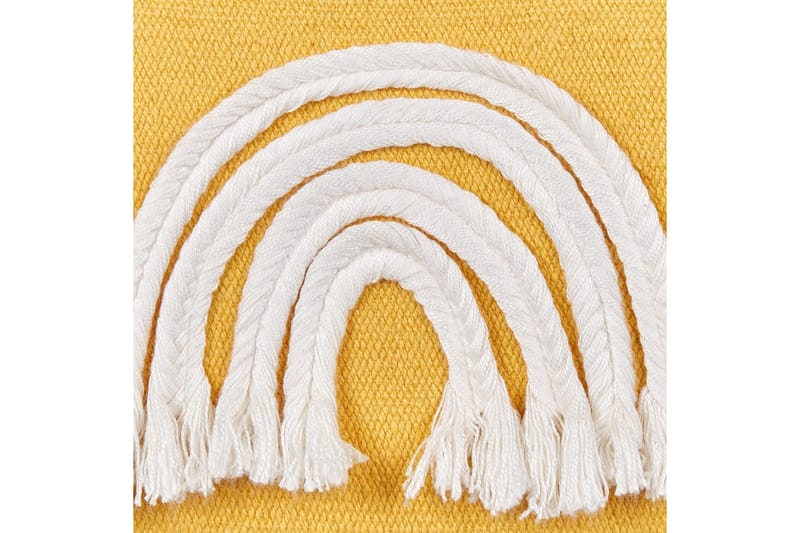 Prydnadskuddar Leea set om 2 Gul/Vit - Gul/Vit - Textilier & mattor - Kuddar & plädar - Utomhuskudde