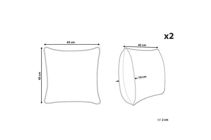 Prydnadskuddar Leroy set om 2 - Textilier & mattor - Kuddar & plädar