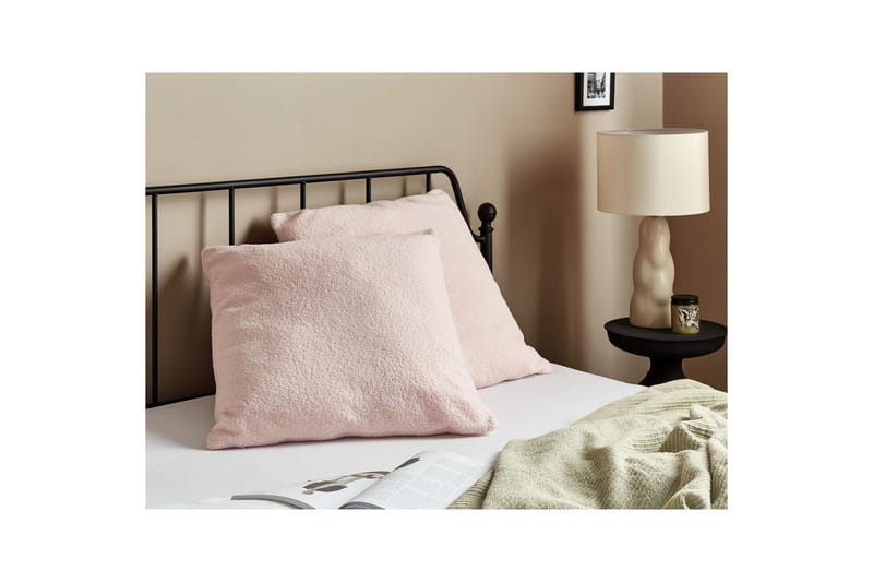 Prydnadskuddar Leuzea set om 2 Rosa, 60x60 cm - Rosa, 60x60 cm - Textilier & mattor - Kuddar & plädar - Utomhuskudde