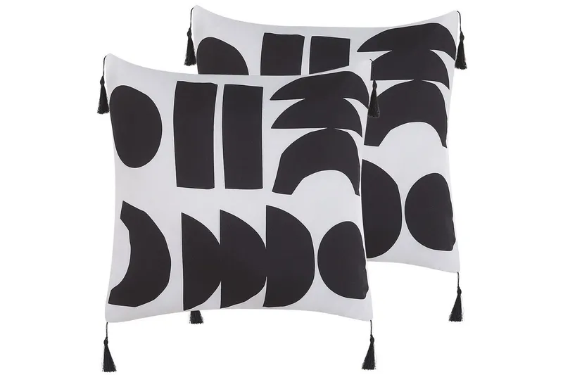 Prydnadskuddar Liriope set om 2 Fyrkantig, Fyrkantig