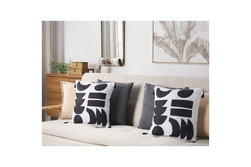 Prydnadskuddar Liriope set om 2 Fyrkantig - Fyrkantig - Textilier & mattor - Kuddar & plädar