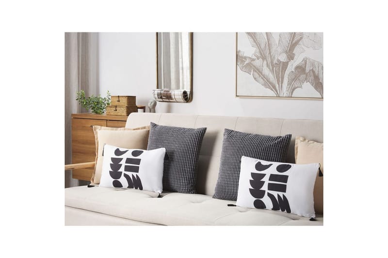 Prydnadskuddar Liriope set om 2 Rektangulär - Rektangulär - Textilier & mattor - Kuddar & plädar