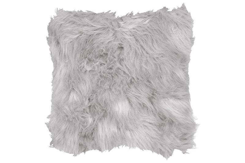 Prydnadskuddar Lubha set om 2 Grå - Grå - Textilier & mattor - Kuddar & plädar