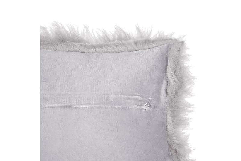 Prydnadskuddar Lubha set om 2 Grå - Grå - Textilier & mattor - Kuddar & plädar