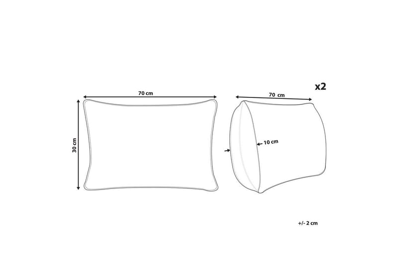 Prydnadskuddar Luina set om 2 - Textilier & mattor - Kuddar & plädar
