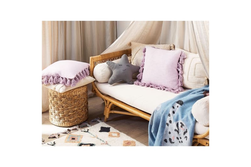 Prydnadskuddar Lynchis set om 2 Rosa - Rosa - Textilier & mattor - Kuddar & plädar - Utomhuskudde