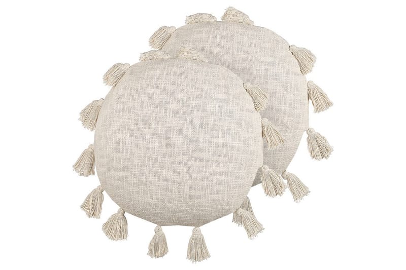 Prydnadskuddar Madia set om 2 Beige - Beige - Textilier & mattor - Kuddar & plädar - Utomhuskudde