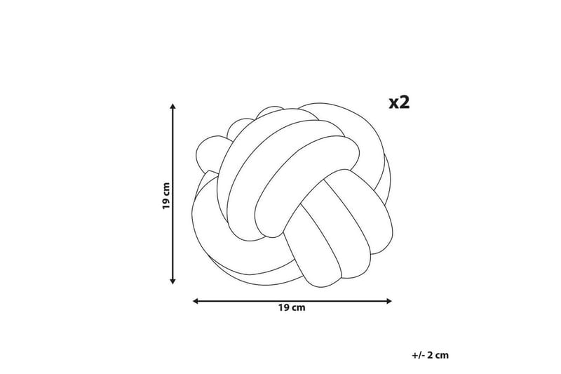 Prydnadskuddar Malni set om 2 Beige - Beige - Textilier & mattor - Kuddar & plädar - Utomhuskudde
