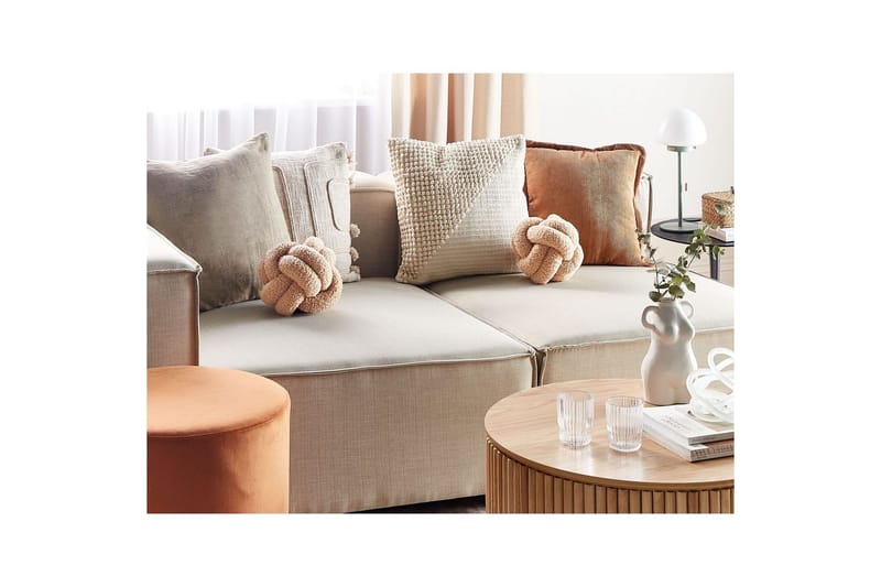 Prydnadskuddar Malni set om 2 Beige - Beige - Textilier & mattor - Kuddar & plädar - Utomhuskudde