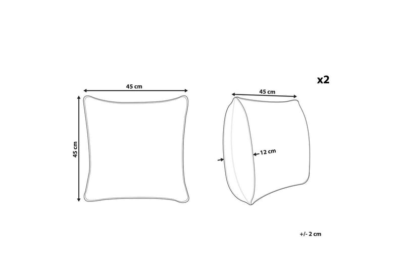 Prydnadskuddar Mandevilla set om 2 - Textilier & mattor - Kuddar & plädar