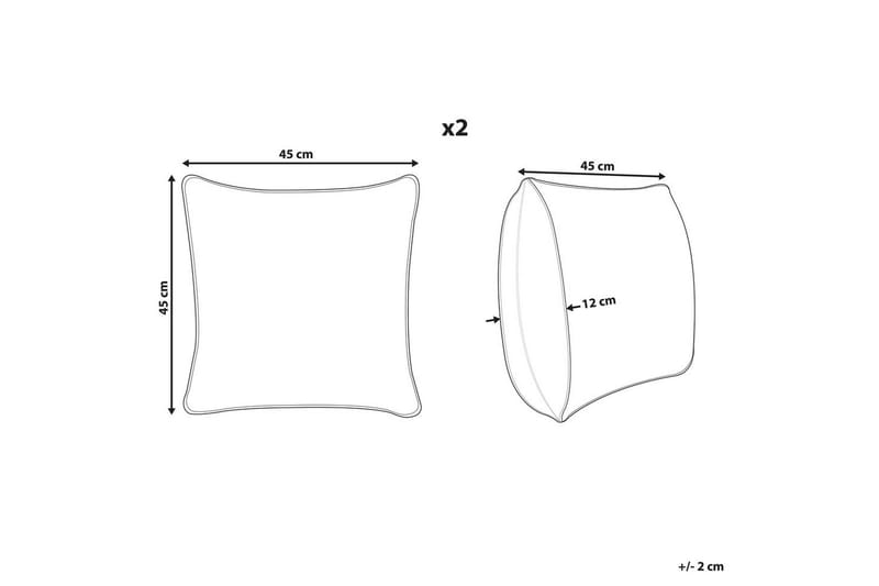 Prydnadskuddar Meadowfoam set om 2 - Textilier & mattor - Kuddar & plädar