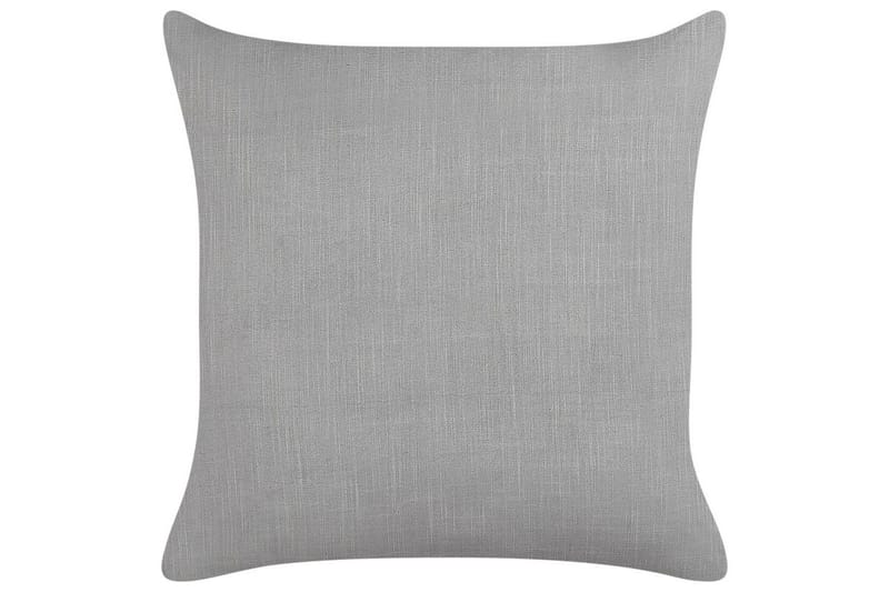 Prydnadskuddar Milas set om 2 Grå/vit - Grå/vit - Textilier & mattor - Kuddar & plädar - Utomhuskudde