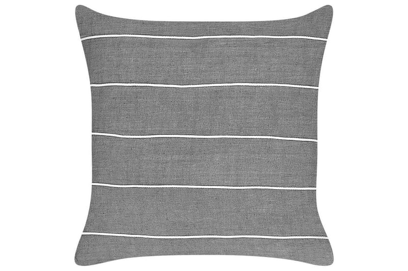 Prydnadskuddar Milas set om 2 Grå/vit - Grå/vit - Textilier & mattor - Kuddar & plädar - Utomhuskudde