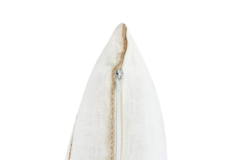 Prydnadskuddar Milas set om 2 Vit/Beige - Vit/Beige - Textilier & mattor - Kuddar & plädar - Utomhuskudde