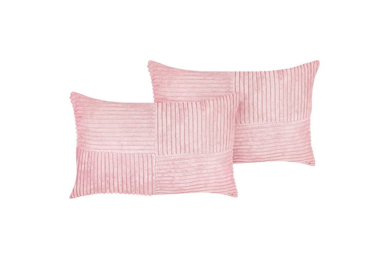 Prydnadskuddar Millet set om 2 Rosa, Rektangulär - Rosa, Rektangulär - Textilier & mattor - Kuddar & plädar - Utomhuskudde