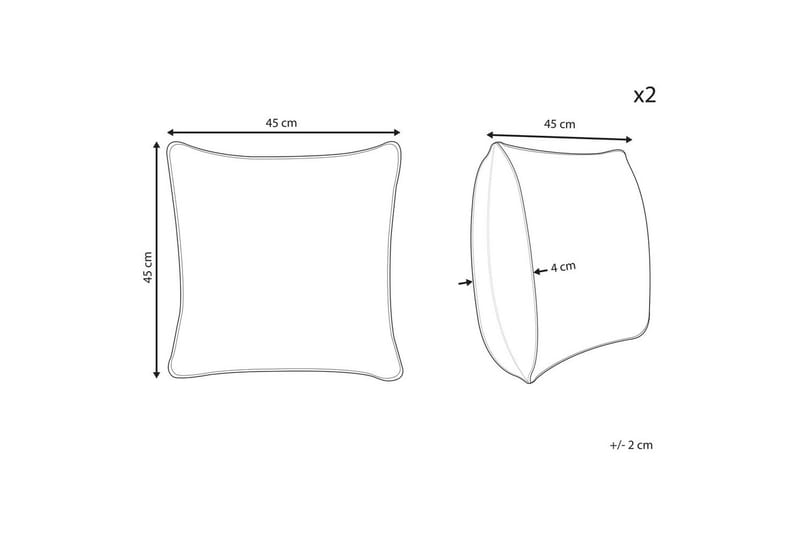 Prydnadskuddar Mingora set om 2 - Textilier & mattor - Kuddar & plädar - Utomhuskudde