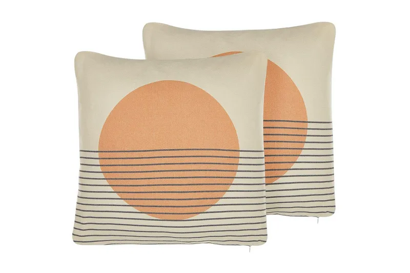 Prydnadskuddar Moonflower set om 2