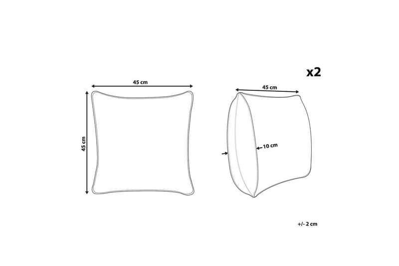 Prydnadskuddar Mudanya set om 2 - Textilier & mattor - Kuddar & plädar - Utomhuskudde