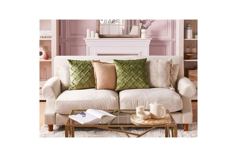 Prydnadskuddar Narcissus set om 2 - Textilier & mattor - Kuddar & plädar - Utomhuskudde