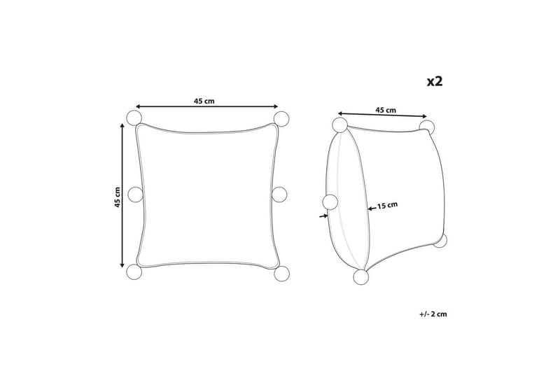 Prydnadskuddar Ocotea set om 2 - Textilier & mattor - Kuddar & plädar