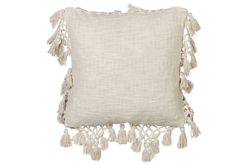 Prydnadskuddar Olearia set om 2 Beige - Beige - Textilier & mattor - Kuddar & plädar