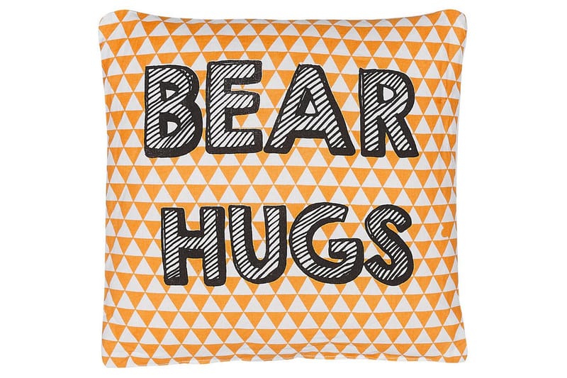 Prydnadskuddar Radzkot set om 2 Orange/Vit/Svart - Orange/Vit/Svart - Textilier & mattor - Kuddar & plädar - Utomhuskudde