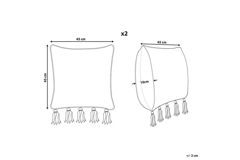 Prydnadskuddar Sambucus set om 2 - Textilier & mattor - Kuddar & plädar
