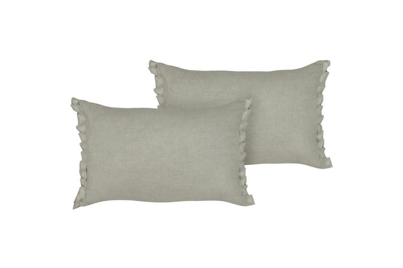 Prydnadskuddar Sassafras set om 2 Grå, Grå