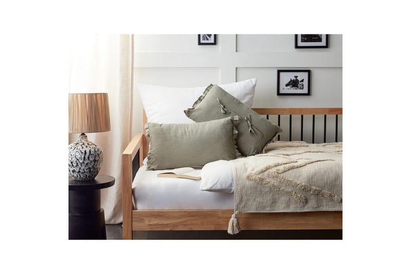 Prydnadskuddar Sassafras set om 2 Grå - Grå - Textilier & mattor - Kuddar & plädar