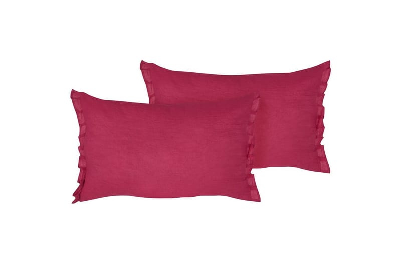 Prydnadskuddar Sassafras set om 2 Röd, Röd