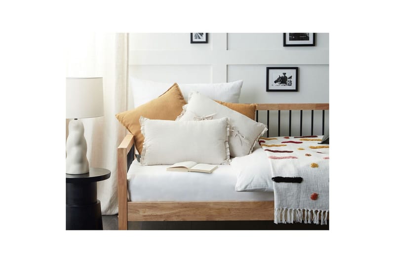 Prydnadskuddar Sassafras set om 2 Vit - Vit - Textilier & mattor - Kuddar & plädar