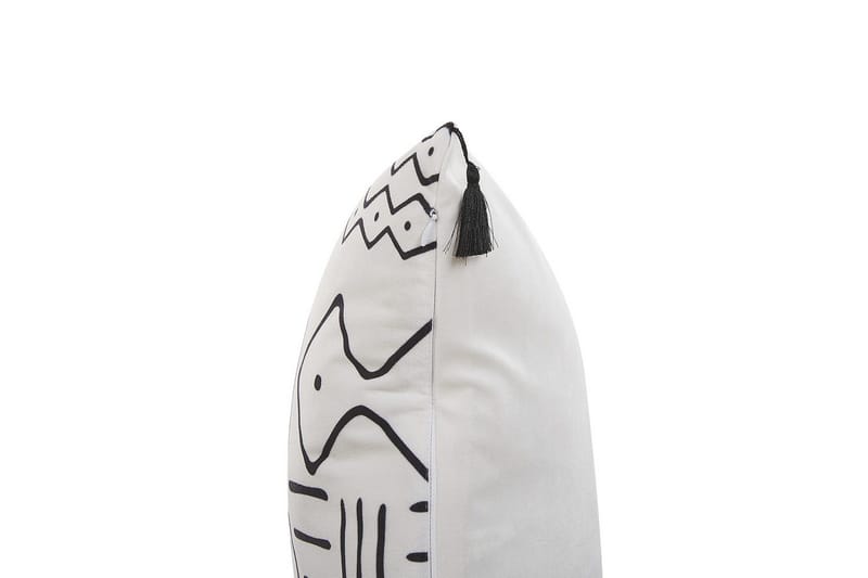 Prydnadskuddar Schefflera set om 2 Fyrkantig - Fyrkantig - Textilier & mattor - Kuddar & plädar - Utomhuskudde