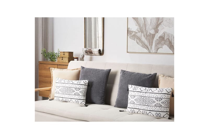 Prydnadskuddar Schefflera set om 2 Rektangulär - Rektangulär - Textilier & mattor - Kuddar & plädar - Utomhuskudde