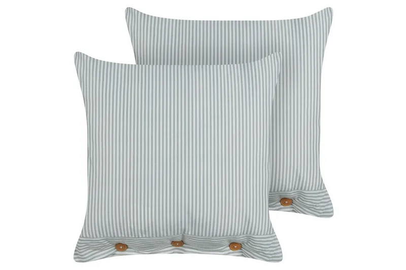 Prydnadskuddar Sebrine set om 2 Fyrkantig, Fyrkantig