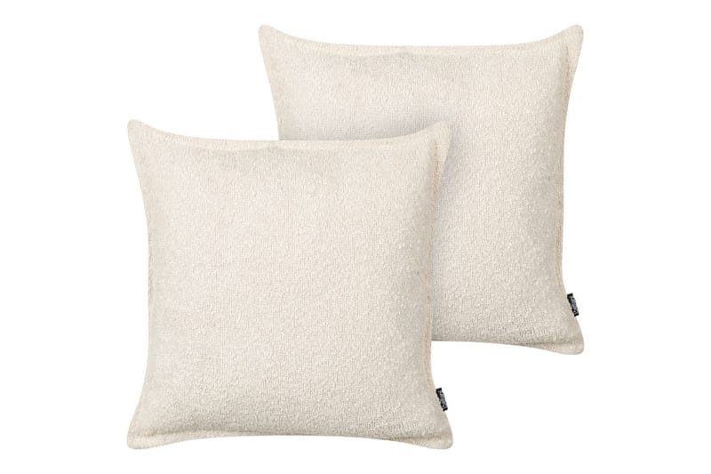 Prydnadskuddar Senecia set om 2 Ljusbeige - Ljusbeige - Textilier & mattor - Kuddar & plädar