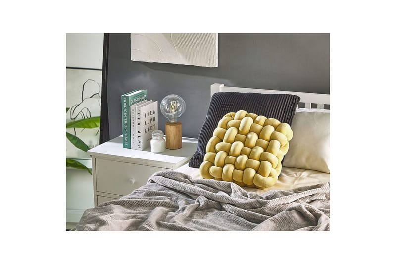 Prydnadskuddar Sirali Gul - Gul - Textilier & mattor - Kuddar & plädar