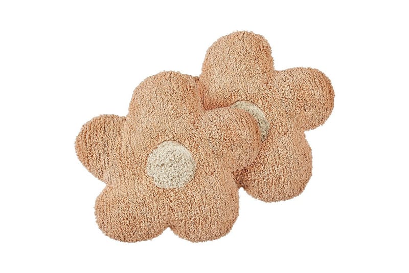 Prydnadskuddar Sorrel set om 2 Rosa/Beige/Vit, Rosa/Beige/Vit