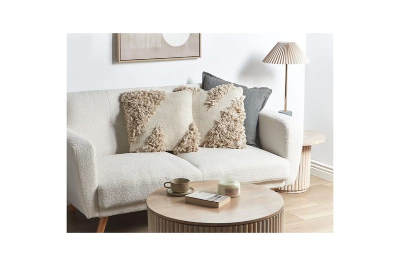 Prydnadskuddar Sourwood set om 2 Beige - Beige - Textilier & mattor - Kuddar & plädar - Utomhuskudde