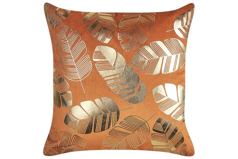 Prydnadskuddar Sunflower set om 2 Orange/guld - Orange/guld - Textilier & mattor - Kuddar & plädar - Utomhuskudde