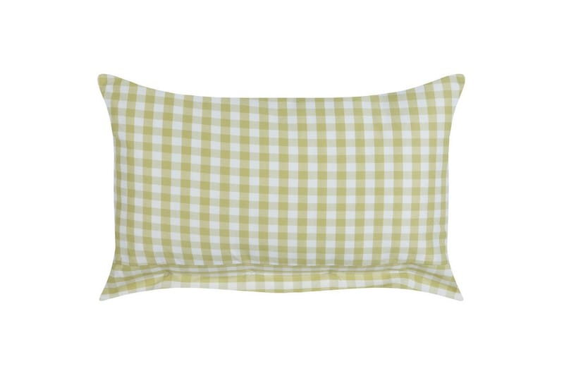 Prydnadskuddar Talya set om 2 Grönt/vitt/ljust trä, Rektangulär - Grönt/vitt/ljust trä, Rektangulär - Textilier & mattor - Kuddar & plädar