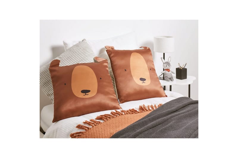 Prydnadskuddar Teddybear set om 2 - Textilier & mattor - Kuddar & plädar - Utomhuskudde