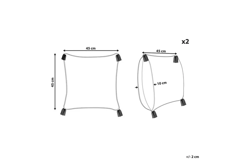 Prydnadskuddar Tilia set om 2 - Textilier & mattor - Kuddar & plädar - Utomhuskudde