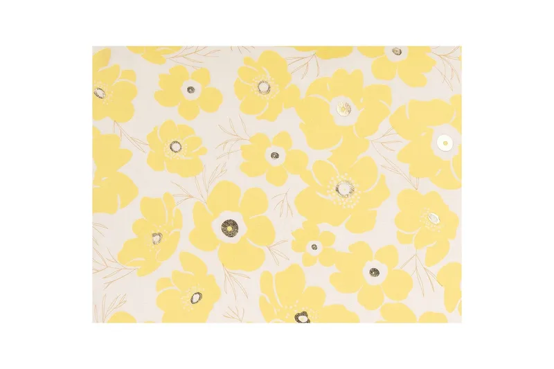 Prydnadskuddar Triteleia set om 2 Gul/Beige/Guld - Gul/Beige/Guld - Textilier & mattor - Kuddar & plädar