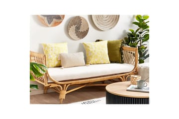 Prydnadskuddar Triteleia set om 2 Gul/Beige/Guld - Gul/Beige/Guld - Textilier & mattor - Kuddar & plädar