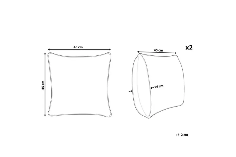 Prydnadskuddar Uniola set om 2 - Textilier & mattor - Kuddar & plädar