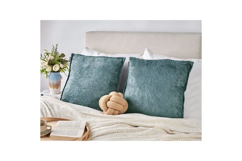 Prydnadskuddar Verpis set om 2 Blå - Blå - Textilier & mattor - Kuddar & plädar